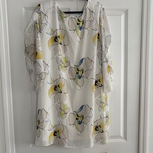 Grace Karin White and Blue Dress Size 2XL